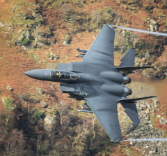 F-15E Strike Eagle, "Rage flight ", RAF Lakenheath. Tail 220.