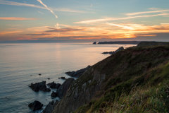 Sunset - Pembrokeshire Coastal Path, near Marloes.