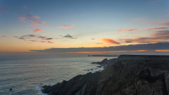 Sunset over Skomer Island 002