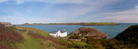 Ramsey Island - view to mainland overlooking the Farmhouse.