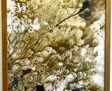 'Lost Ground' Top soil, discarded plastic, leaves on paper. 43 x 53 cm