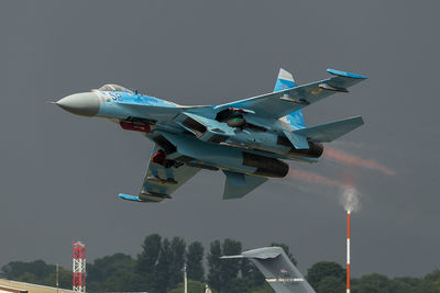 Ukrainian Sukhoi SU27 takeoff at RIAT Ukrainian SU27