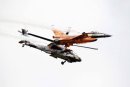 Dutch Air force Display Team Dutch Airforce F16 and Apache