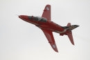 A lone Red Arrows jet. Red Arrows
