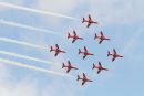 The Red Arrows in diamond nine. Red Arrows