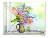 Flower study 2 Painting of flowers in a vase.
