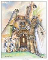 Kelso Abbey ( Study 2 ) Painting of Kelso Abbey. Kelso, Scottish Borders ( Study 2 ).