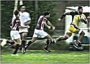 Dash for the try line ! Glyn Davies Sport
