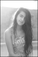 Sunlight in her hair.