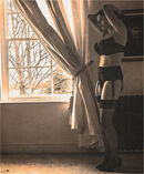 The French school mistress prepares. Lizzie Bayliss. Glyn Davies Portrait