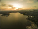 Sunset over Chandrika Lake.