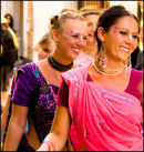 Hare Khrisna Girls. Glyn Davies Portrait
