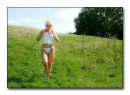 Girl on a hill.