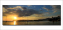 Sunset over Lopud (Croatia}.