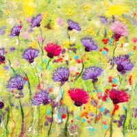 Cornflowers Giclee Print A3 Cornflowers