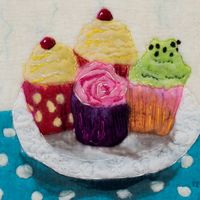 Cupcakes Giclee Print A3 Cupcakes