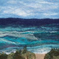Deep Ocean Blue Giclee Print A3 Ocean