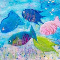 Tropical Fish Giclee Print A3 Tropical Fish
