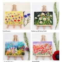 Currently out of stock - Flowers & Blossoms Set of 4 Greetings Cards Flowers