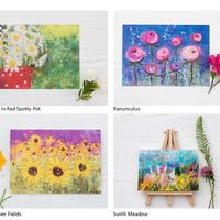 Currently out of stock - Flowers & Blossoms Set of 4 Greetings Cards - Set 2 Flowers