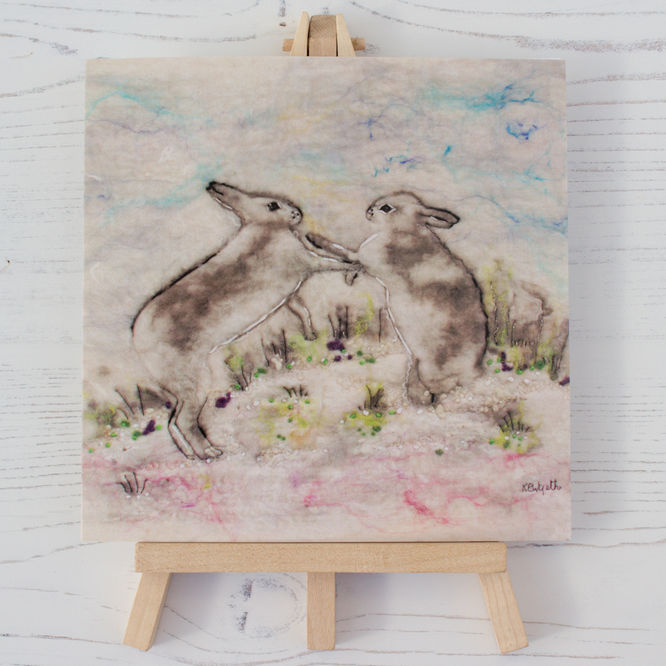 Mountain Hares in the Snow