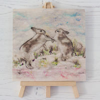 Mountain Hares in the Snow