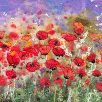 Poppy fields Giclee Print A3 Poppyfields