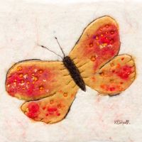 Red & Gold Butterfly Butterfly