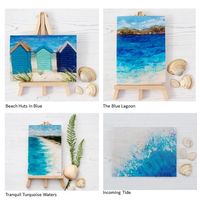 Seascape Greetings Cards Set of 4 Sea