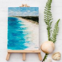 Tranquil Turquoise Waters Greetings Card Coast