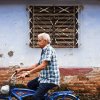 Blue bike-Cuba