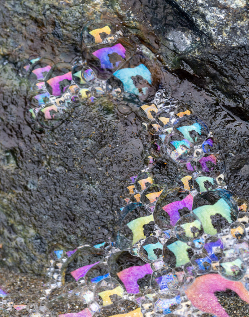 Colors in sea spray.