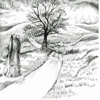 Preparitory drawings for Wuthering Heights