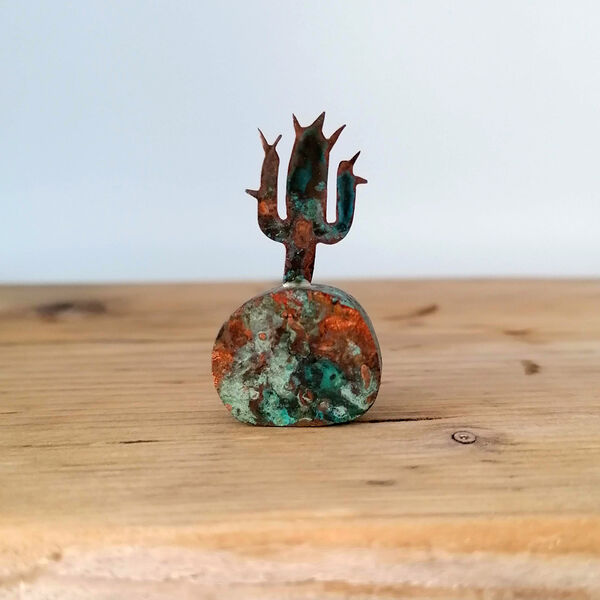 Kerry Day - Green Copper Cactus Sculpture