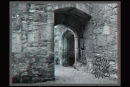 Anaglyph of Archway doors inside Bodiam Castle