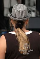 The hair, the hat