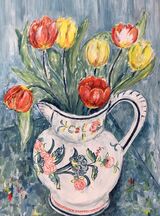 Spring bouquet . Acrylic