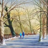 A winters walk, Roath Park
