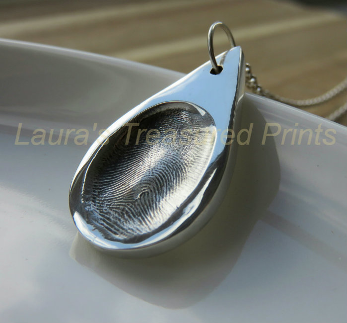 Teardrop Silver Pendant