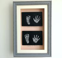 Sibling framed 2D hand and foot prints