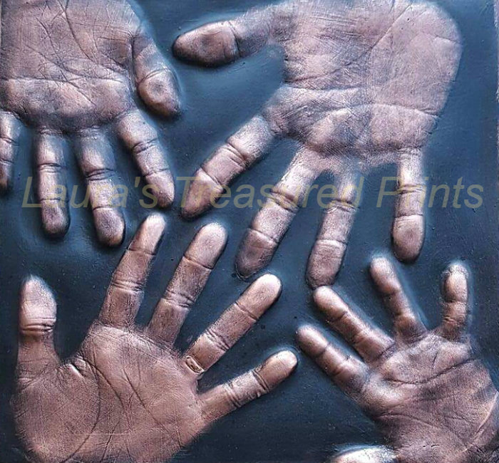 2D Family Hand Print Cast