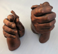 Grandad with his 2 grandsons finished in bronze