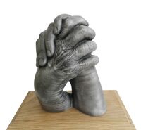 Grandmother and child holing hands
