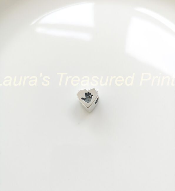 Hand or Footprint heart bead