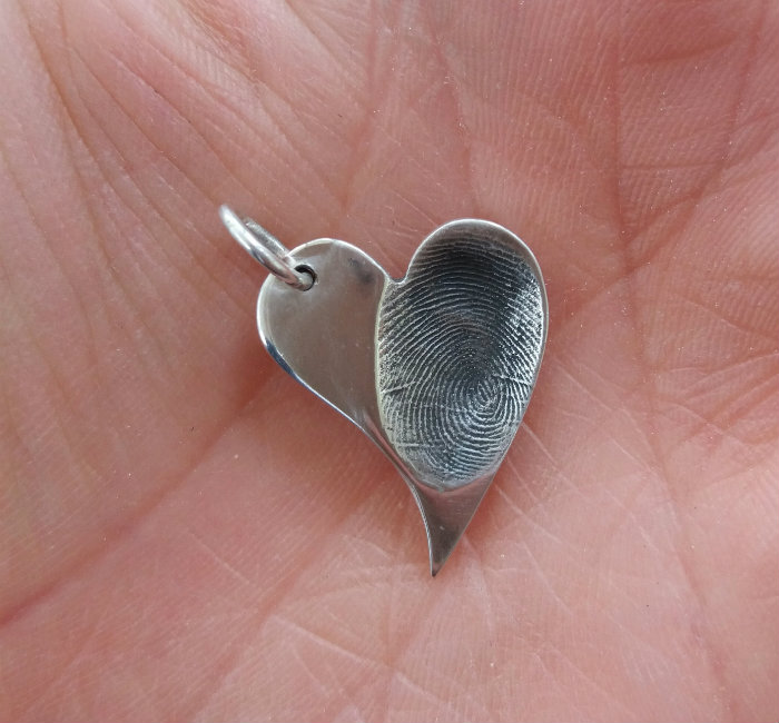 Silver Heart on my hand