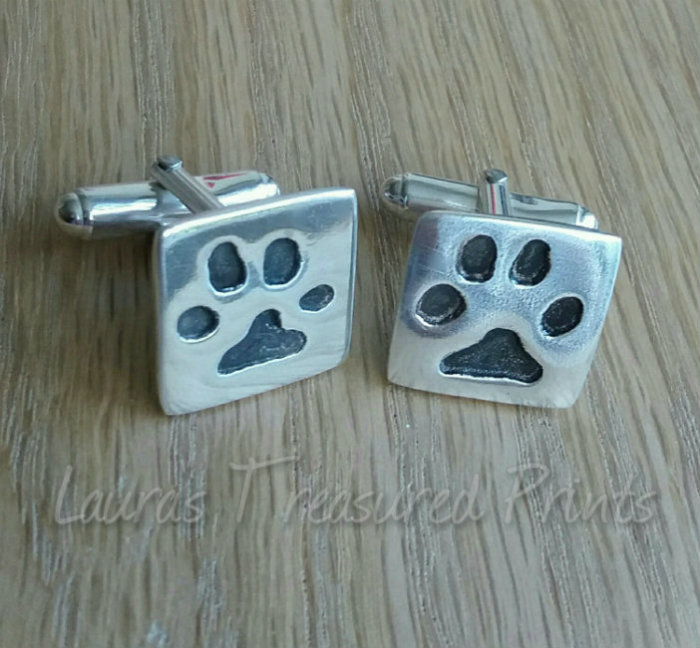 Dog Print Cufflinks
