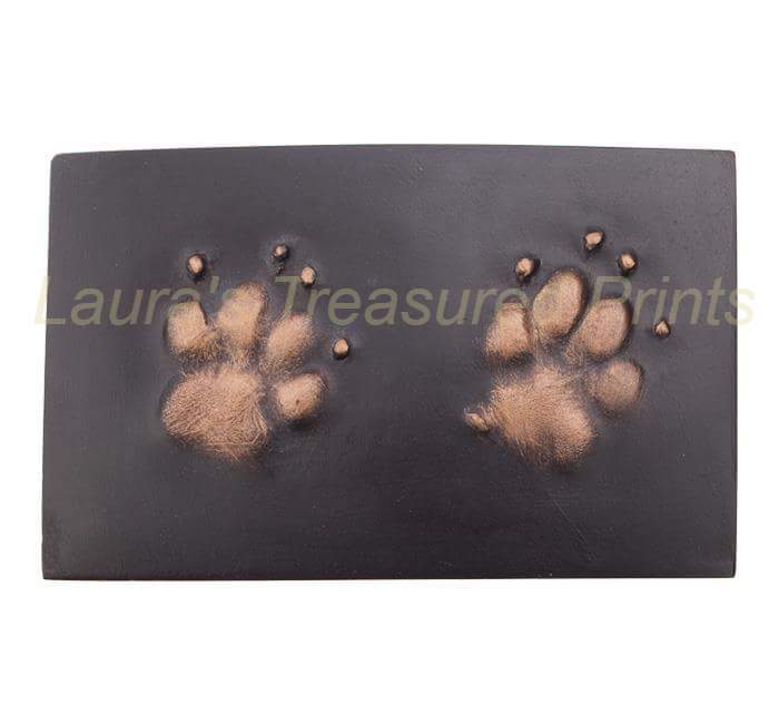 2D Outprint Cast plaque dog prints