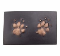 2D Outprint Cast plaque dog prints