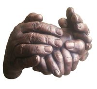 Holding Hands-Two adults, One child