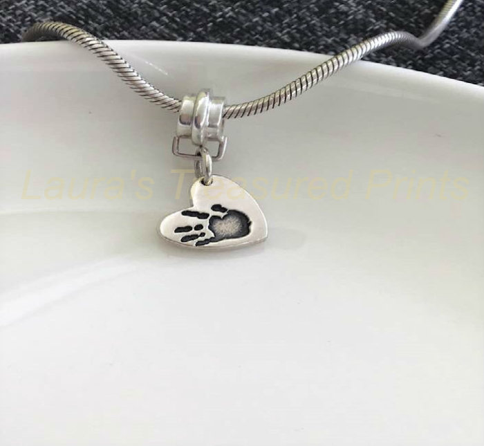 tFoundry cast silver bracelet charm carrier